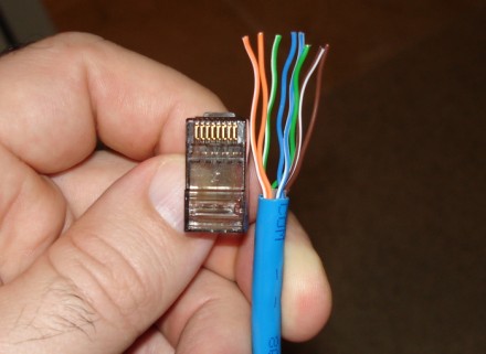 Crimping RJ-45 connectors onto CAT6 cable cat5 wiring diagram series a 