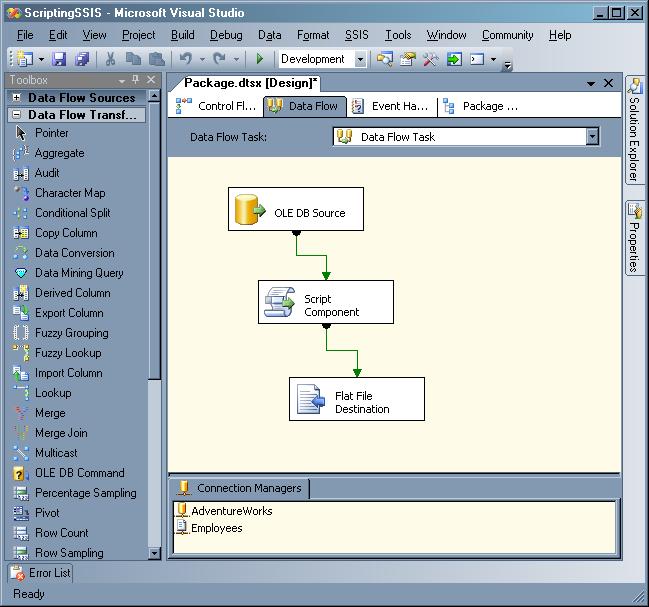 Custom Vbnet Scripting In Sql Server Integration Services 4125