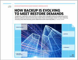 Backup software: Snapshot management, archiving and DR