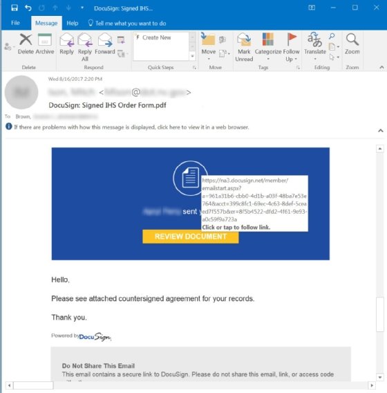 Beim Überprüfen der Links in E-Mails ist sorgfältiges Vorgehen vonnöten.