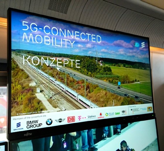 Abbildung 5: Die 5G-Basisstation am Horizont (mittig oben) versorgt hier gleichzeitig die Autobahn A9 und die benachbarte ICE-Schnelltrasse über 700 MHz