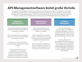 Abbildung 1: Die Vorteile von API-Managementsoftware.