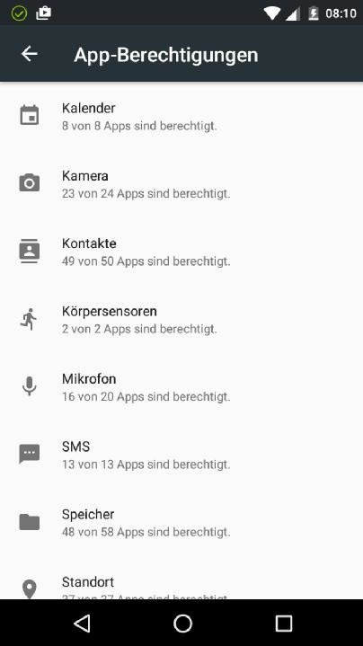 So Funktionieren Die App-Berechtigungen Bei Android 6.0 Marshmallow