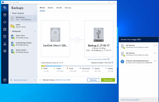 acronis true image wd edition mult partition