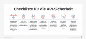 Checkliste für die API-Sicherheit