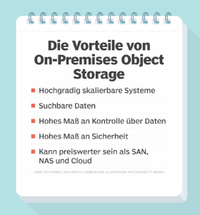 Die Vorteile von Objektspeicher zusammengefasst.
