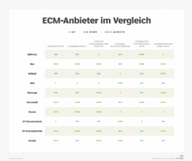 Abbildung 1: Die ECM-Anbieter in der Übersicht.