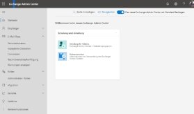 Abbildung 1: Das neue Exchange Admin Center aus Exchange Online wird auch im Nachfolger von Exchange 2019 zur Verfügung gestellt.