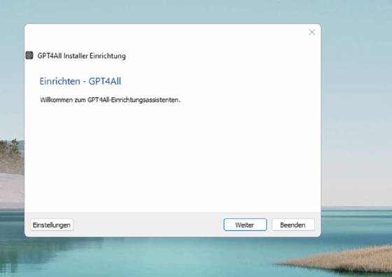 GPT4All-Installation