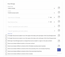 Abbildung 14: Die Gebühren für die Rückführung von Daten aus der Google Cloud hängen davon ab, wohin die Daten bewegt werden.