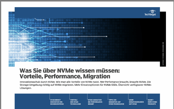 In dem kostenlosen E-Handbook finden IT-Verantwortliche Tipps, wie sich NVMe-Lösungen wirklich nutzbringend einsetzen lassen.