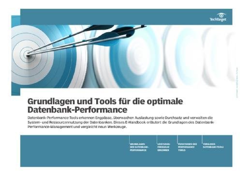 E-Handbook Grundlagen und Tools für die optimale Datenbank-Performance