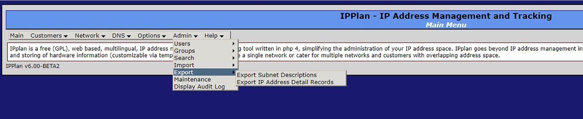 ipplan ip address management system