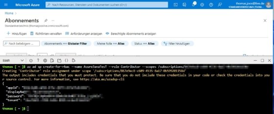 Einrichten eines Dienstprinzipals für Java-Anwendungen auf Azure
