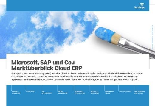 Microsoft SAP und Co Marktueberblick Cloud ERP