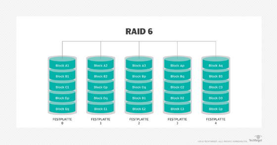 RAID-6-Schutz erklärt.
