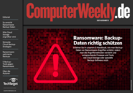Abbildung 1: Erfahren Sie in unserem E-Handbook, welche Methoden die Backup-Daten vor Ransomware-Angriffen schützen.
