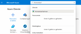 Abbildung 1: Snapshots sind in Azure auch unter der Bezeichnung Momentaufnahmen zu finden.