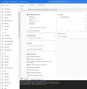 Abbildung 1: SQL-Cluster lassen sich in der Weboberfläche von GCP, aber auch mit der Cloud Shell erstellen.