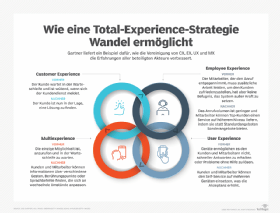 Abbildung 1: Wie eine Total Experience (TX) eine Transformation ermöglicht.
