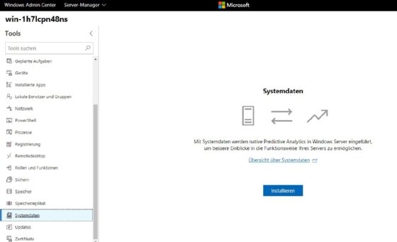 Abbildung 2: Windows Server System Insights hilft bei der Optimierung von Netzwerken mit Windows Server 2019.