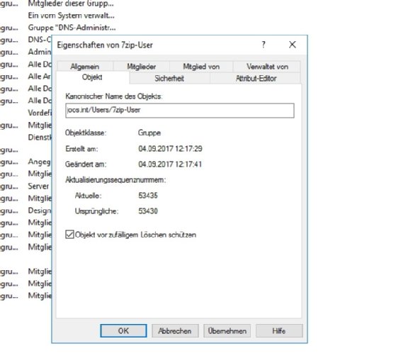 Kleines Häkchen, große Wirkung: Wenn Administratoren Objekte vor dem Löschen schützen, ersparen sie sich im Zweifel aufwendige Rekonstruktionsarbeiten.