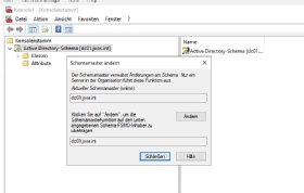 Abbildung 1: Der Schema-Master lässt sich im Active Directory anzeigen.