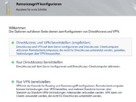 Abbildung 1: Einrichten von DirectAccess und AlwaysOn VPN für die Sicherung von Rechnern im Home Office