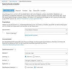 Abbildung 2: SAP HANA-Backups lassen sich ebenfalls Azure Blob Storage sichern.