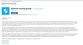 Abbildung 1: Über das Azure-Portal können Administratoren eine neue Netzwerksicherheitsgruppe anlegen.
