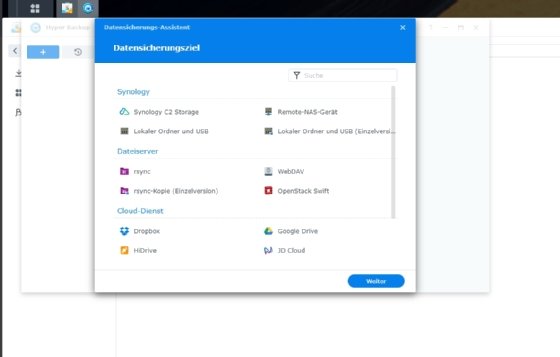 Abbildung 5: Die Sicherung der NAS Daten in die Cloud schützt die Daten vor Ransomware. Das geht sogar kostenlos.