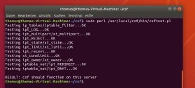 Abbildung 5: Überprüfen der Iptables-Module auf einem Linux-Server.