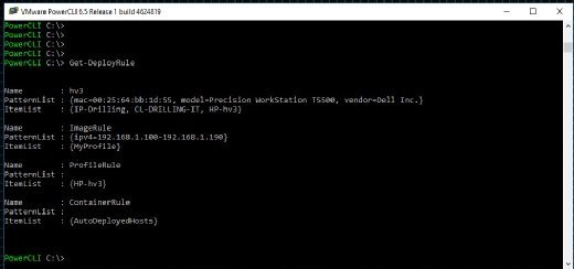 Das Cmdlet Get-DeployRule zeigt alle bisher erstellten Deployment Rules an.