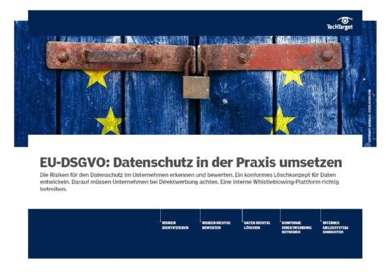 Kostenloses E-Handbook: Die DSGVO In Der Praxis Umsetzen | Computer Weekly