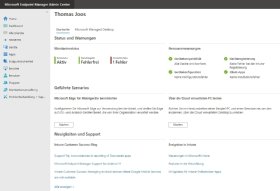 Abbildung 1: In die Oberfläche des Microsoft Endpoint Manager Admin Center sind auch Funktionen von Intune integriert.