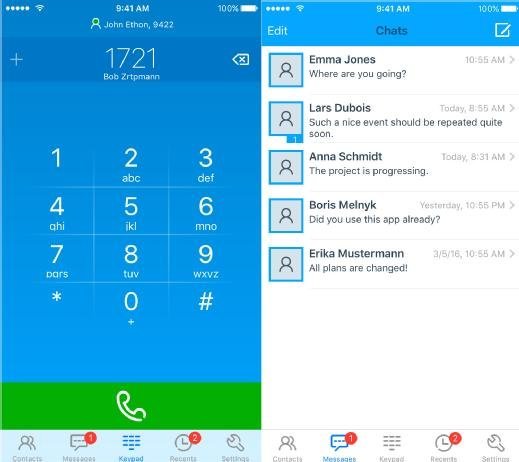 etaPhone App für iOS