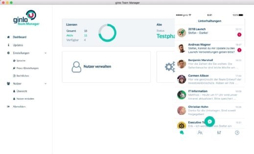 Der Business Messenger steht derzeit für iOS und Android zur Verfügung. Administratoren können die Lösung unter Windows oder macOS verwalten.