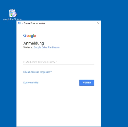 Nach der Anmeldung an Google Drive File Stream können Anwender die Lösung sofort nutzen.
