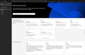 Abbildung 1: Im Katalog sind die verfügbaren IBM-Cloud-Produkte aufgeführt.