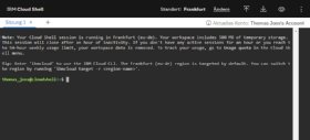 Abbildung 3: Sie können Ihre Ressourcen in IBM Cloud mit der IBM Cloud Shell verwalten.