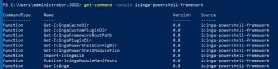 Abbildung 2: Anzeigen der übergeordneten Systemdaten des PowerShell-Moduls icinga-powershell-framework.