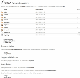Abbildung 2: Download-Portal der verschiedenen Agenten für die Anbindung an Icinga.