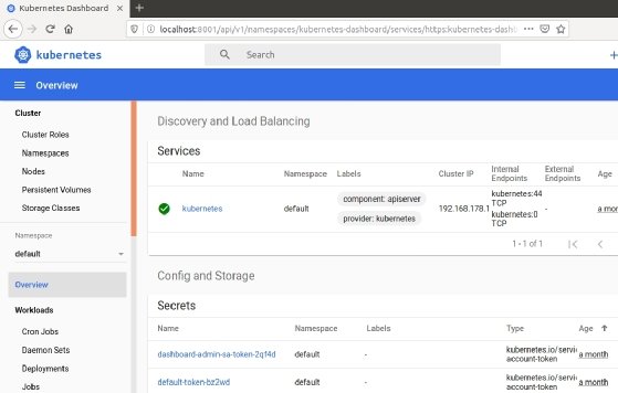 Abbildung 3: Starten des Kubernetes-Proxys