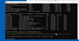 Abbildung 1: Mit Kubernetes-Tools von Windows aus auf einen Kubernetes-Cluster zugreifen.