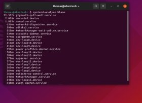 Abbildung 2: Linux listet alle Dienste auf, die derzeit laufen.