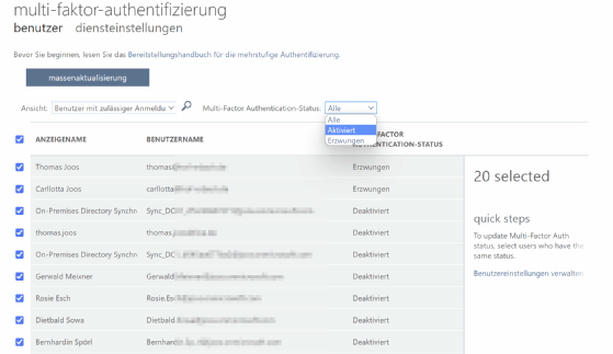 Abbildung 2: MFA ist ein wichtiger Faktor für mehr Sicherheit in Microsoft und Azure AD