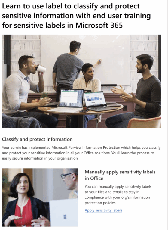 Azure Information Protection schützt Dokumente in Zusammenarbeit mit den Nutzern der Umgebung.