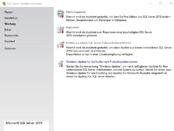 Abbildung 7: Editionsupgrades für SQL Server 2019 auswählen.