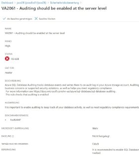 Abbildung 3: In der Detailansicht erfährt man mehr zu dem einzelnen Risiko und wie man diesem eventuell beikommen kann.