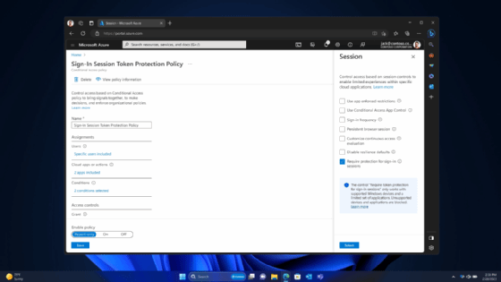 In dem die Sicherungs-Token einer Sitzung, beispielsweise in Exchange oder SharePoint, kryptografisch an ein Gerät gebunden werden, können Angreifer sich mit diesen Token auf einem anderen Gerät nicht als Anwender ausgeben